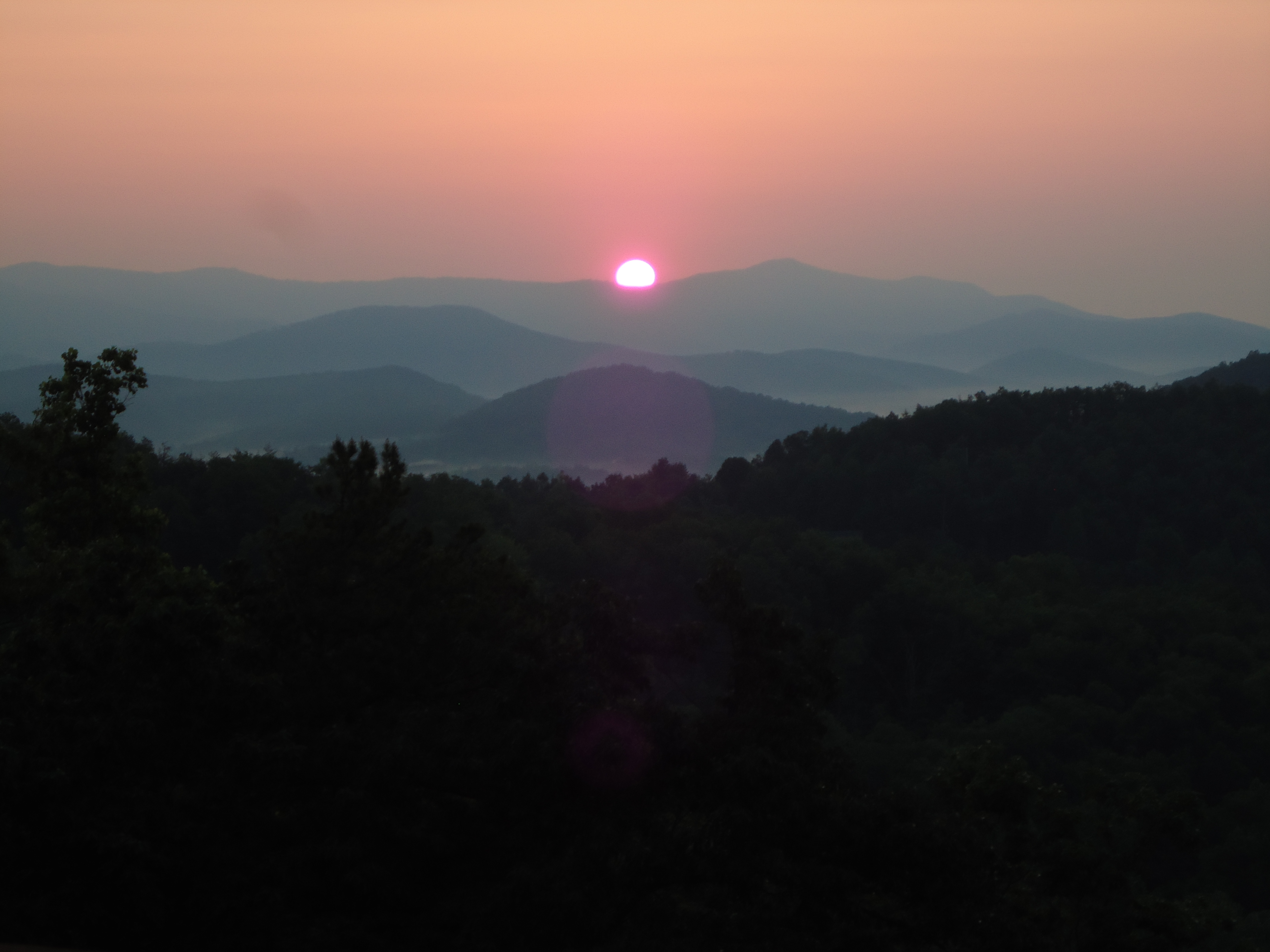Sunrise from the Back Porch, Hawks Nest, NC