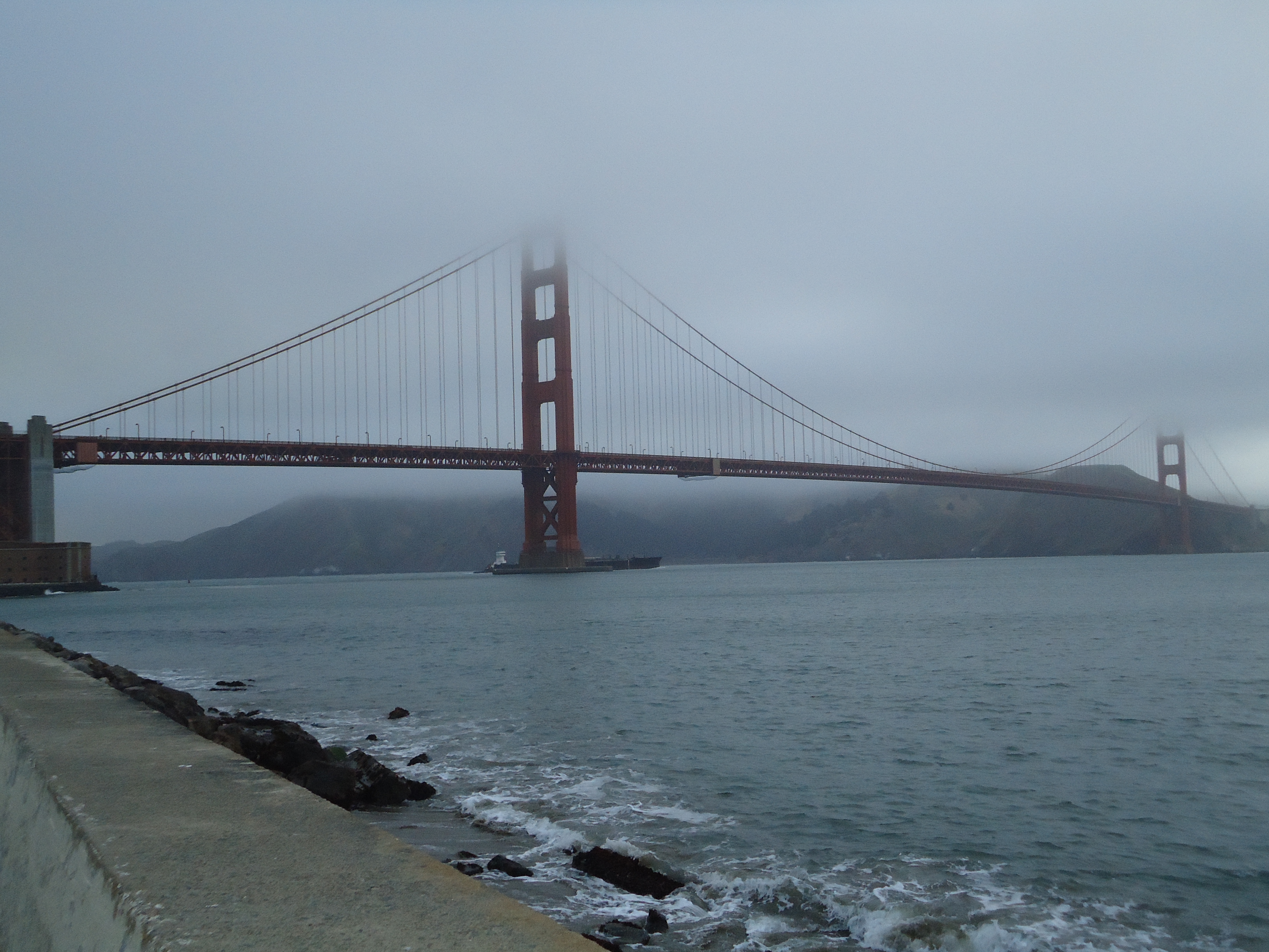 Foggy Golden Gate Bridge, San Francisco
